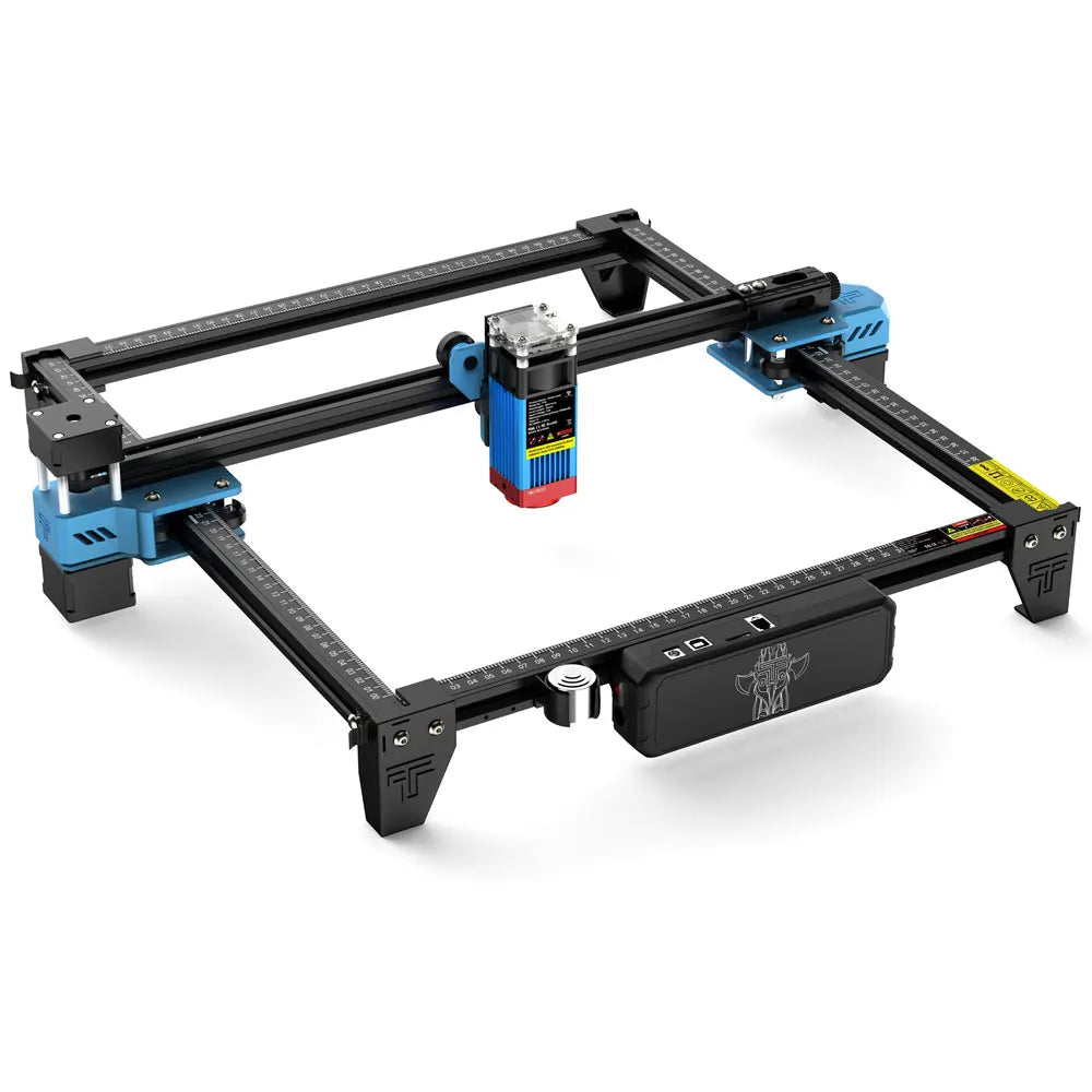 TwoTrees TTS-10 Pro 80W Laser Engraver for Metal and Wood - Clear Blue Hub