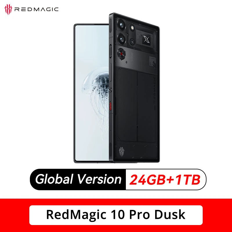 Global Version RedMagic 10 Pro 5G Gaming Phone 7050mAh - Clear Blue Hub