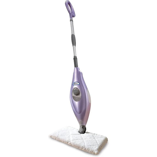 Shark S3501 Steam Pocket Mop with Washable Pads in Purple - Clear Blue Hub 