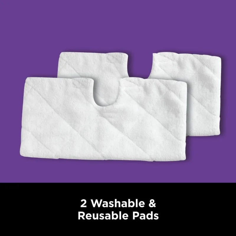 Shark S3501 Steam Pocket Mop with Washable Pads in Purple - Clear Blue Hub 