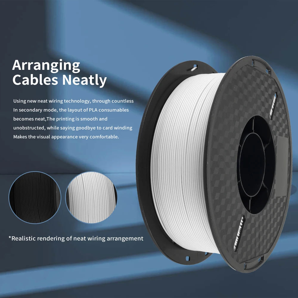 Kee Pang 1.75mm Color Mix 3D Printer Filament 5 Rolls - Clear Blue Hub 