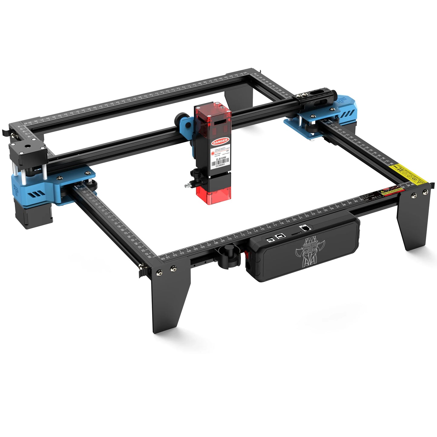 TwoTrees TTS-10 Pro 80W Laser Engraver for Metal and Wood - Clear Blue Hub 