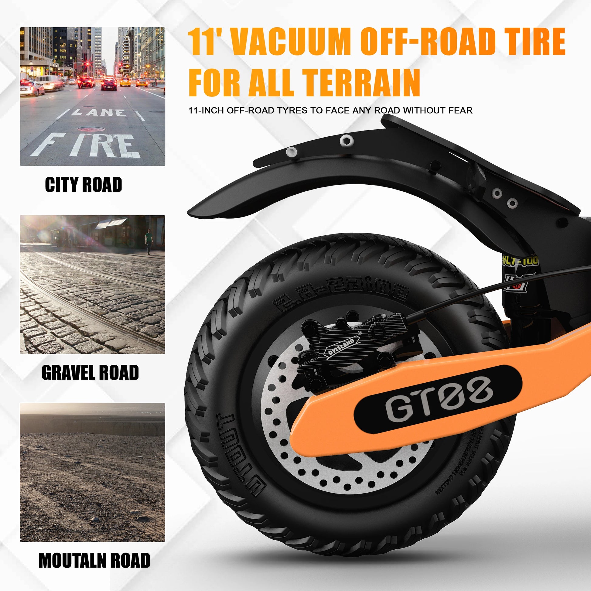 Arwibon 5600W Adult Electric Scooter Dual Motor 46MPH Speed - Clear Blue Hub 