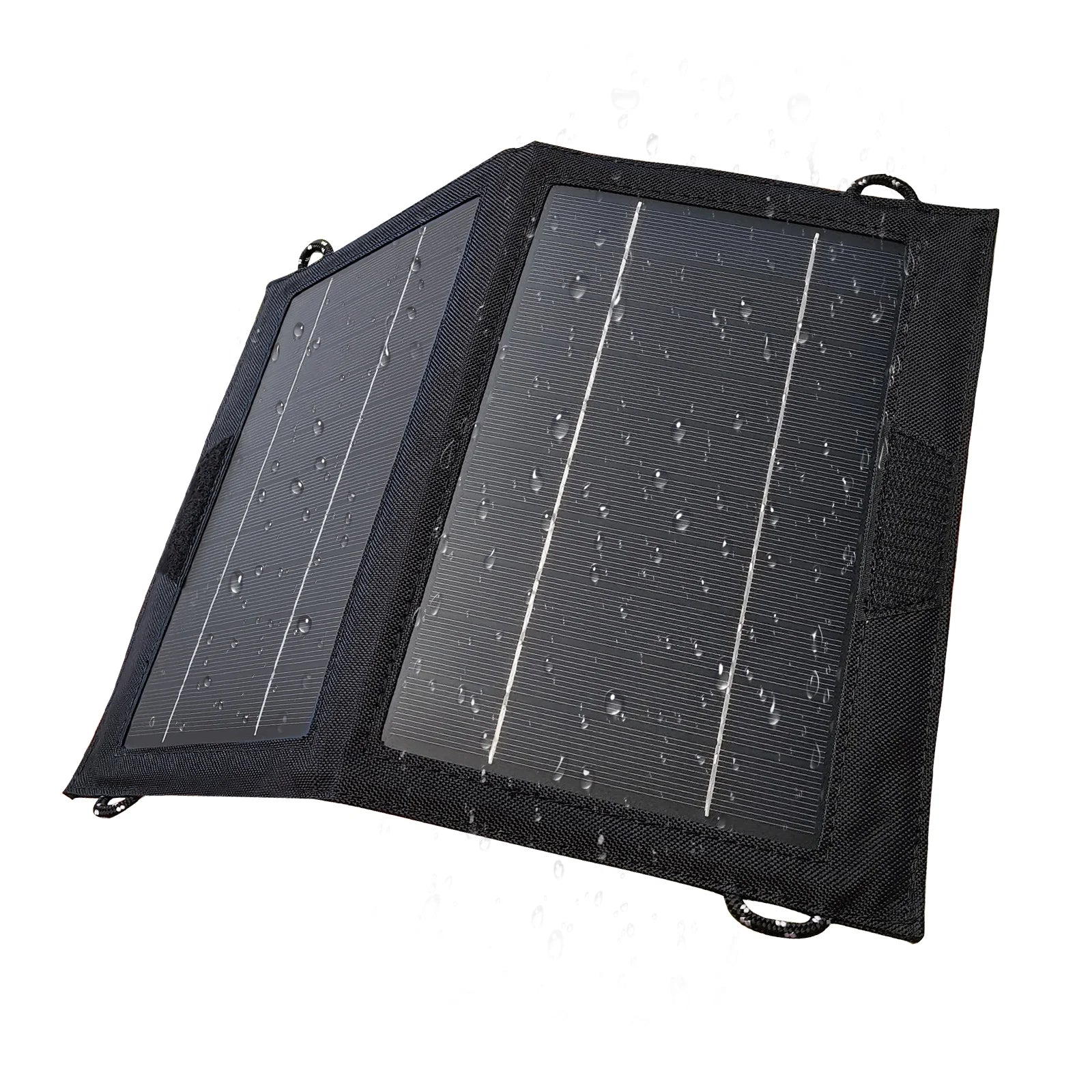 Allpowers 21W Foldable Solar Panel Charger for Travel - Clear Blue Hub 