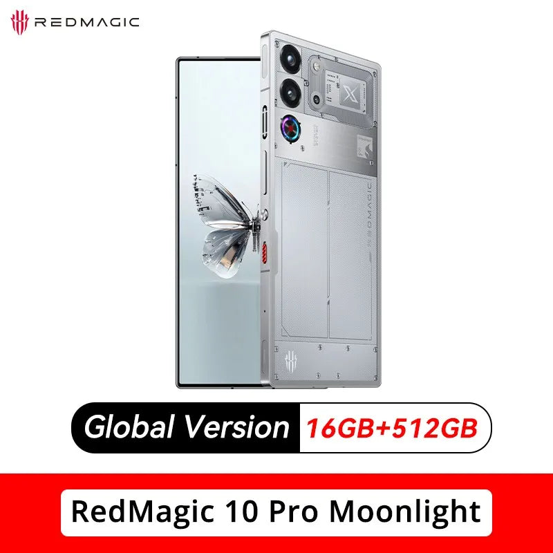 Global Version RedMagic 10 Pro 5G Gaming Phone 7050mAh - Clear Blue Hub 