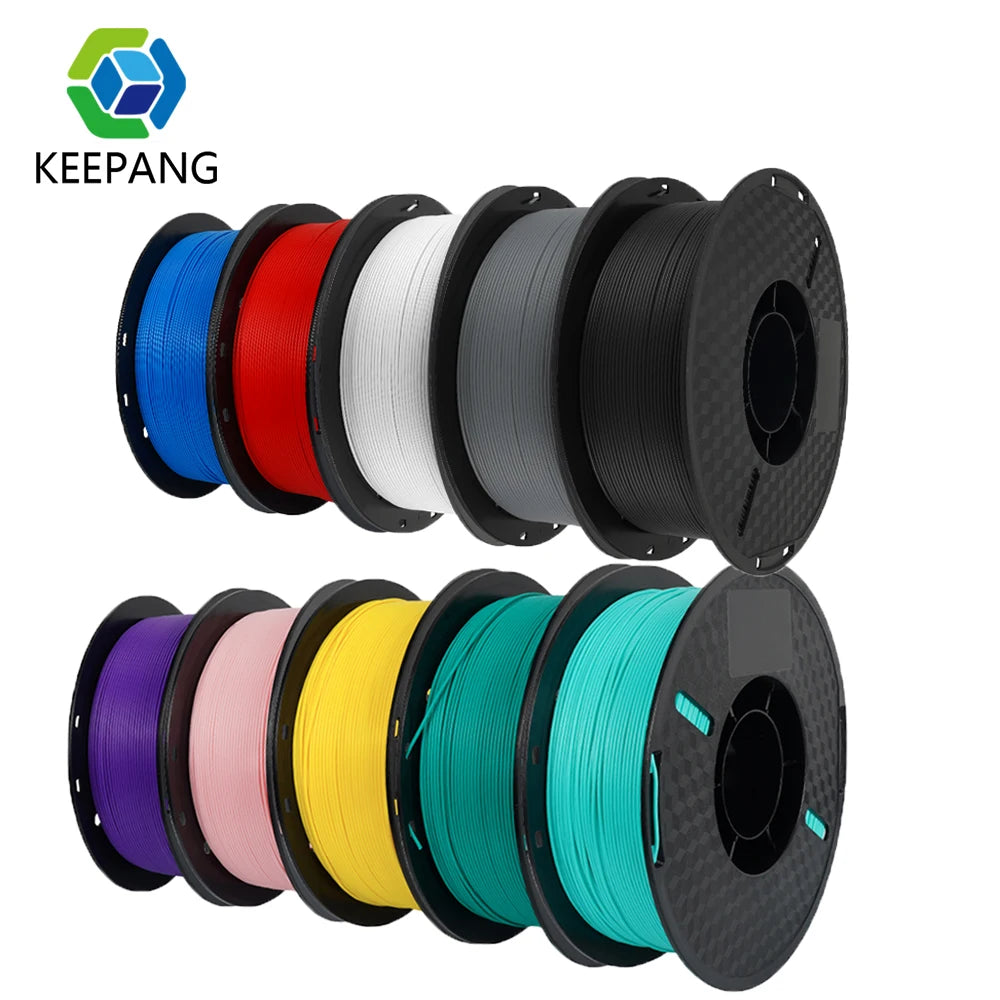 Kee Pang 1.75mm Color Mix 3D Printer Filament 5 Rolls - Clear Blue Hub 