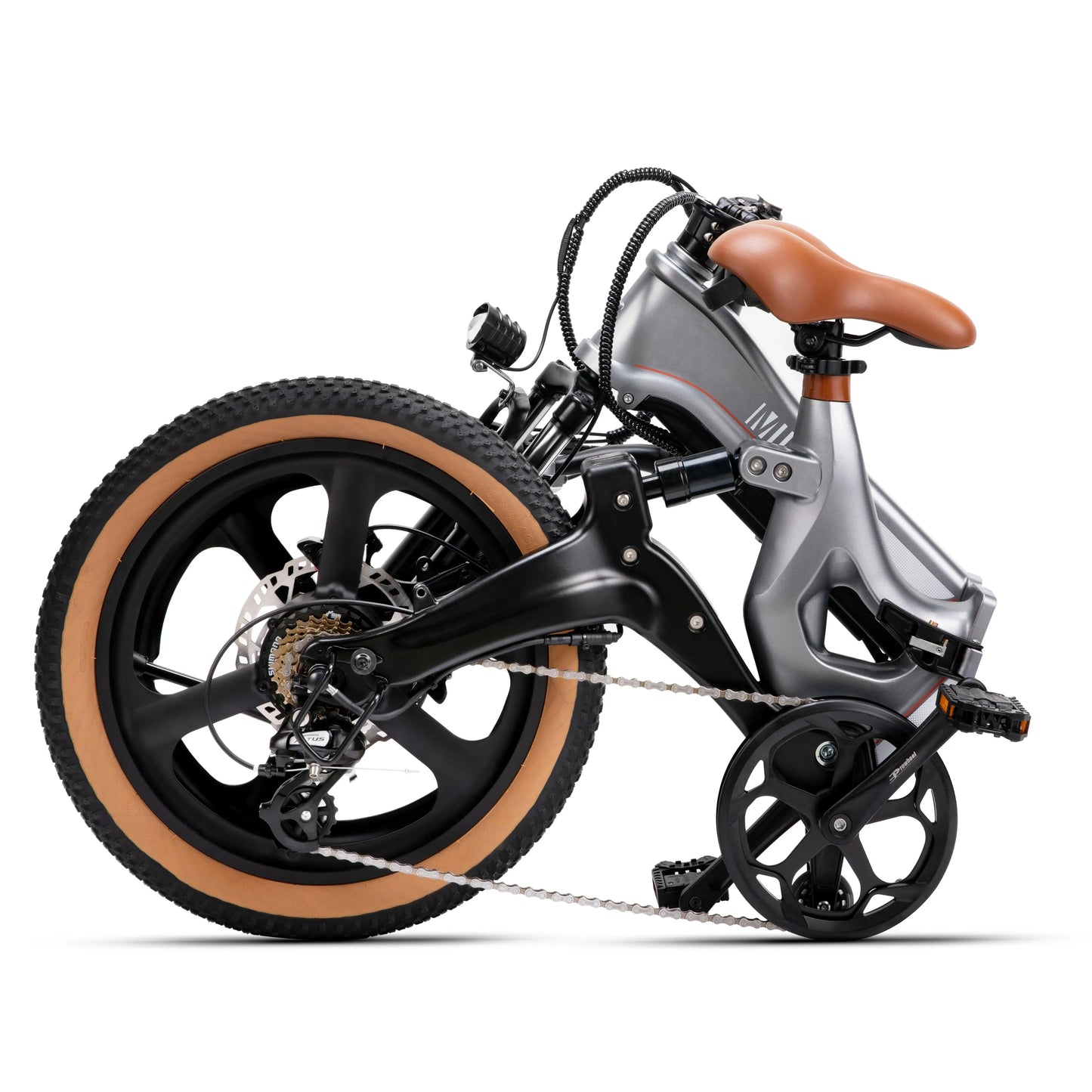 Mihogo RX 2.4 Dual Suspension 48V Commuter Electric Bike - Clear Blue Hub 