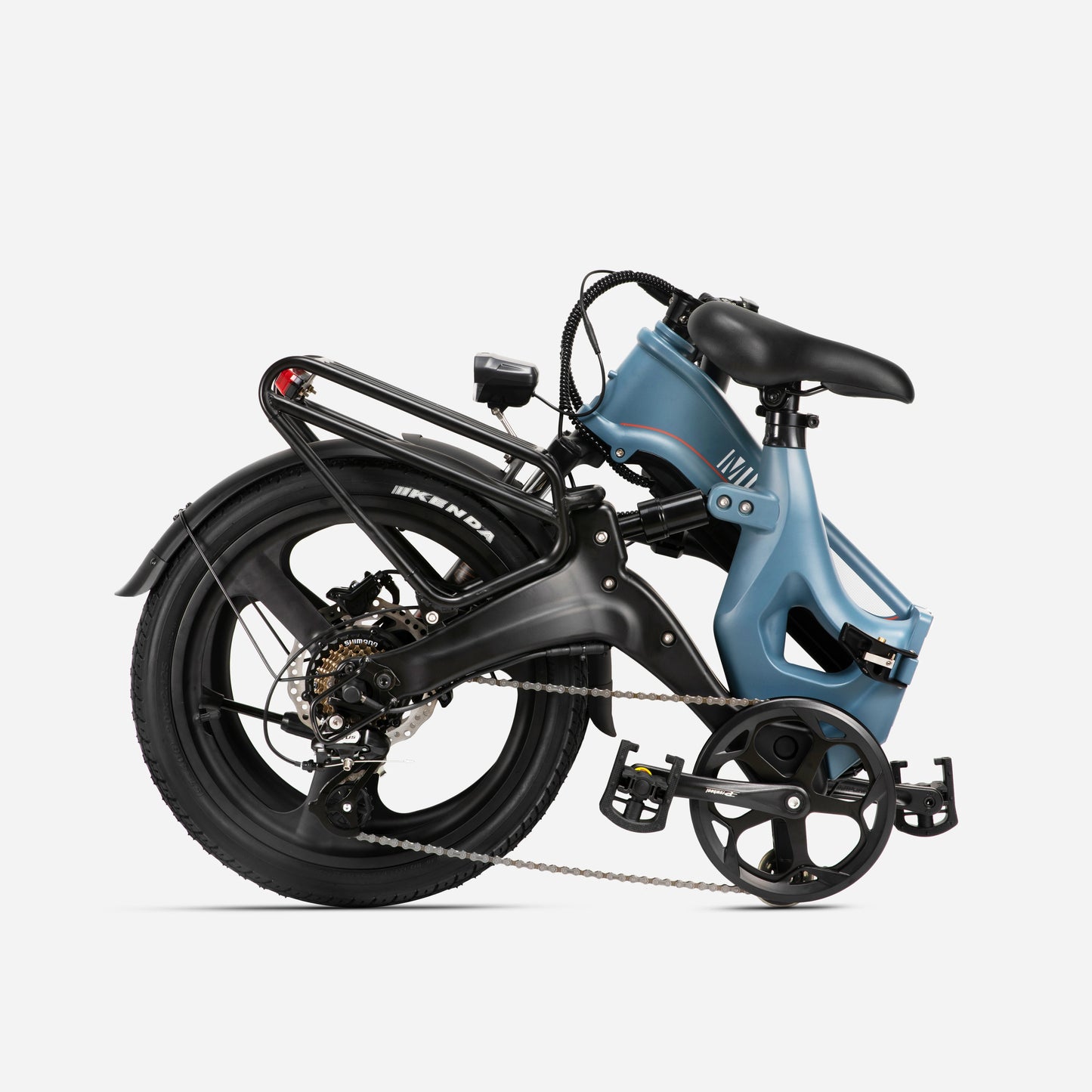 Mihogo RX 2.4 Dual Suspension 48V Commuter Electric Bike - Clear Blue Hub 