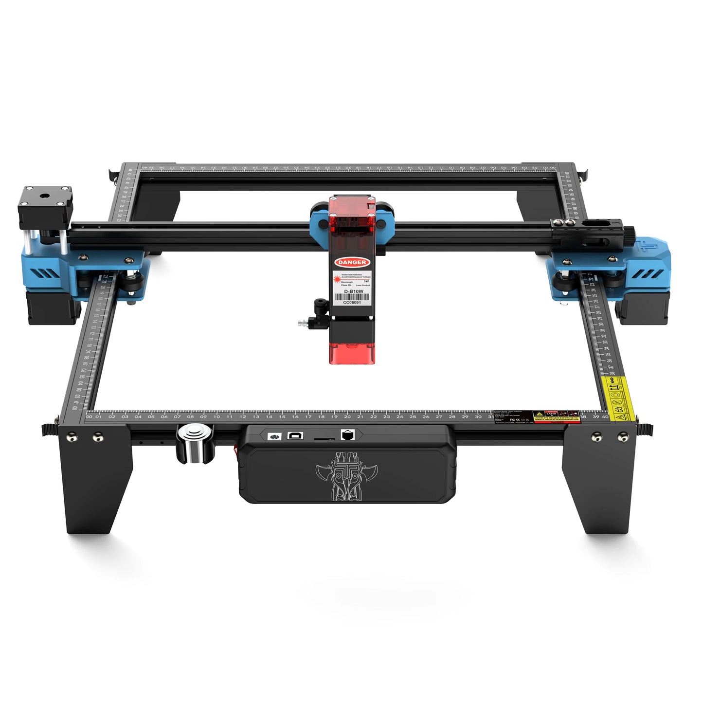 TwoTrees TTS-10 Pro Laser Engraver for Wood and Metal - Clear Blue Hub 