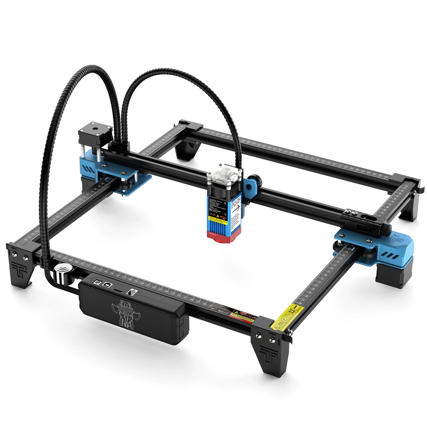 TwoTrees TTS-10 Pro Laser Engraver for Wood and Metal - Clear Blue Hub 