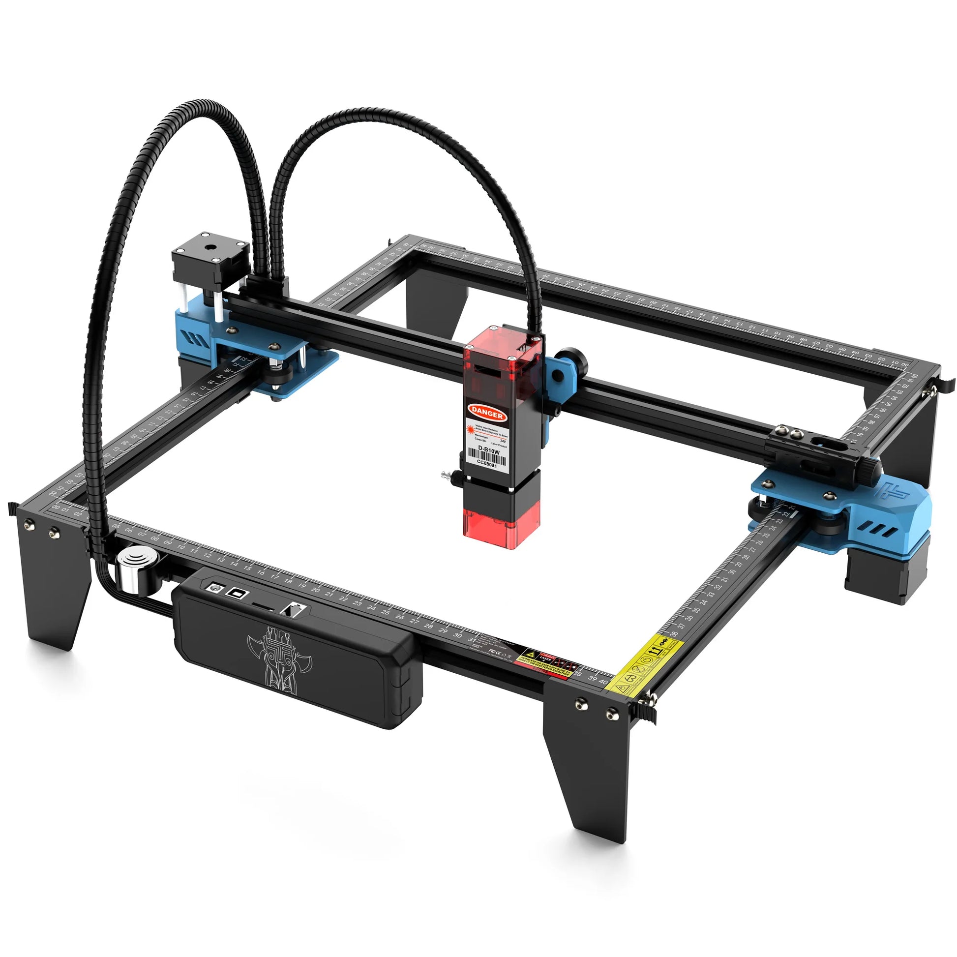 TwoTrees TTS-10 Pro Laser Engraver for Wood and Metal - Clear Blue Hub 