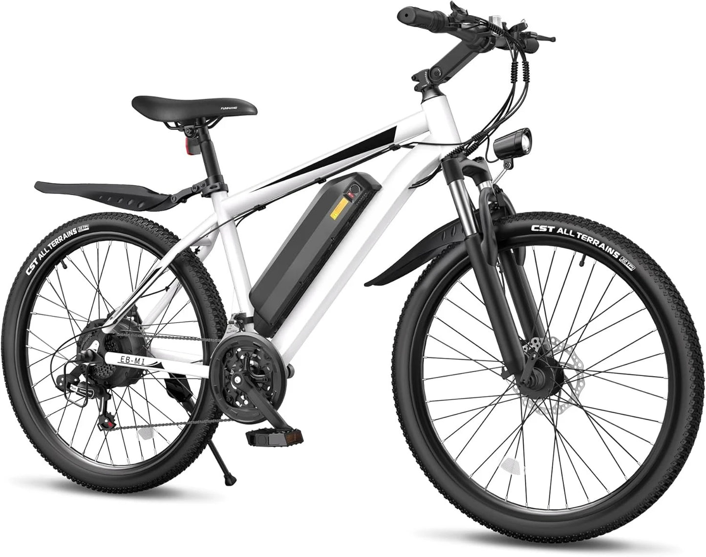 Electric Bike 50 Miles Range 21 Speed Commuter E Bike Blue - Clear Blue Hub 