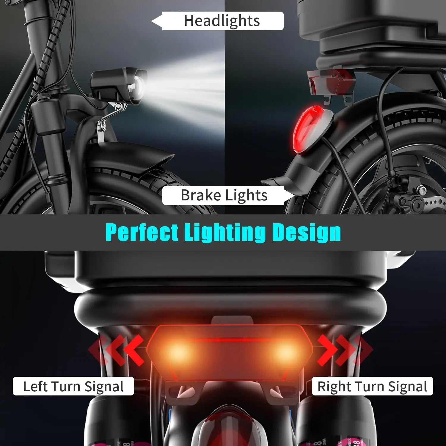 Folding Electric Scooter 500W Motor 20MPH 32 Mile Range - Clear Blue Hub 