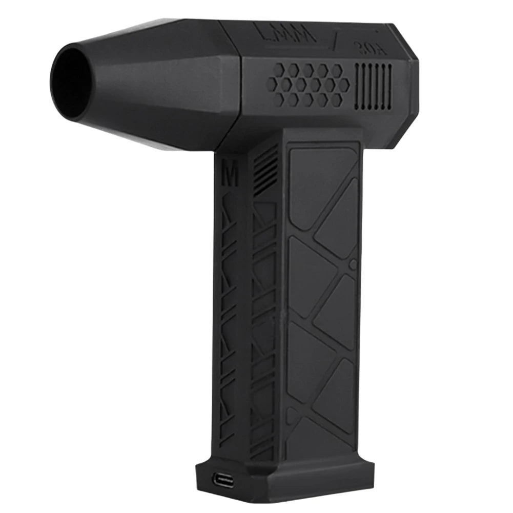 130000RPM Handheld Turbo Air Blower for Keyboards - Clear Blue Hub 