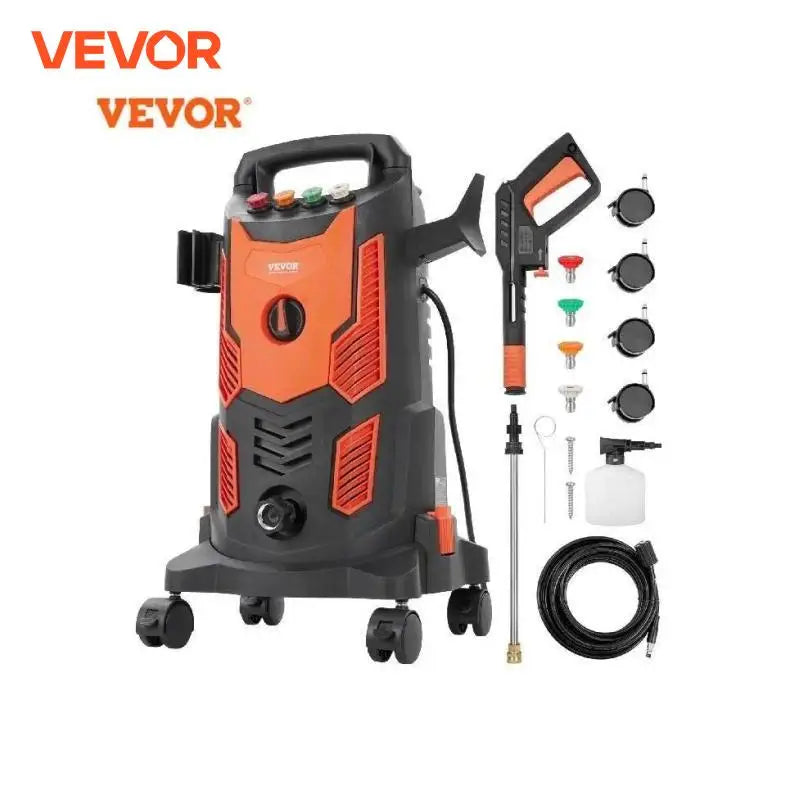 VEVOR Electric Pressure Washer with Quick Connect Nozzles - Clear Blue Hub 