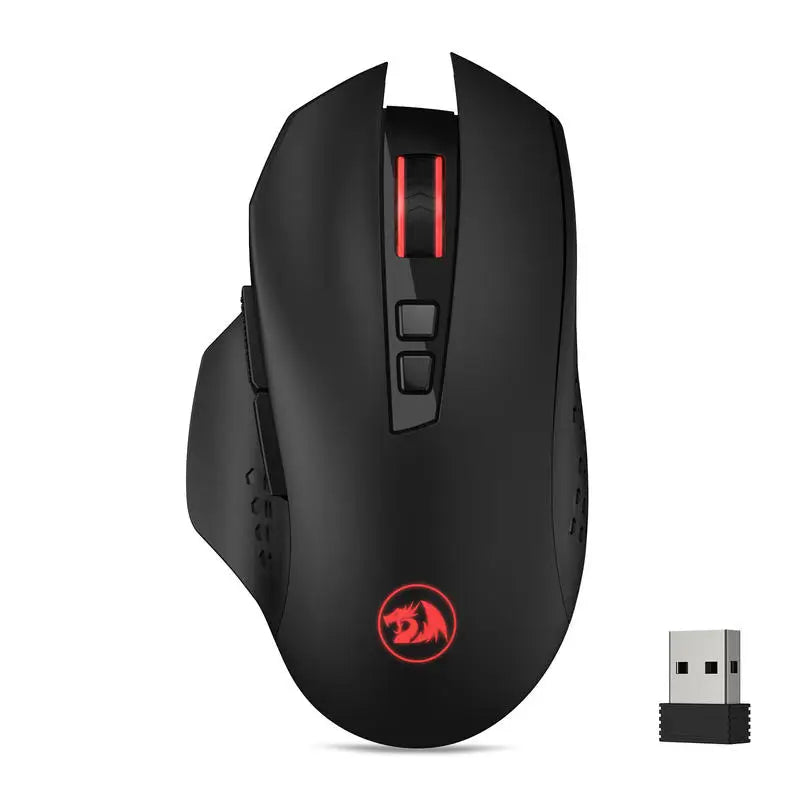 Redragon M656 Gainer Wireless Gaming Mouse 4000 DPI - Clear Blue Hub 